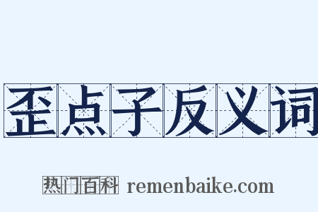 歪点子反义词是什么意思的图片